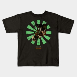 Glados Retro Japanese Portal Kids T-Shirt